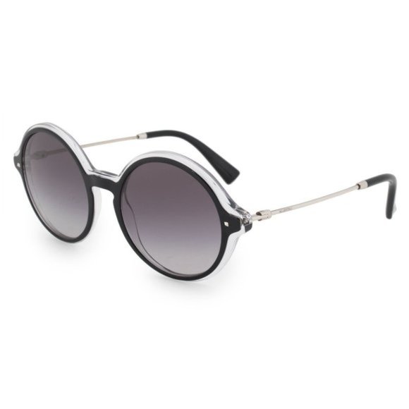 Valentino Grey Round Sunglasses - Picture 2 of 5